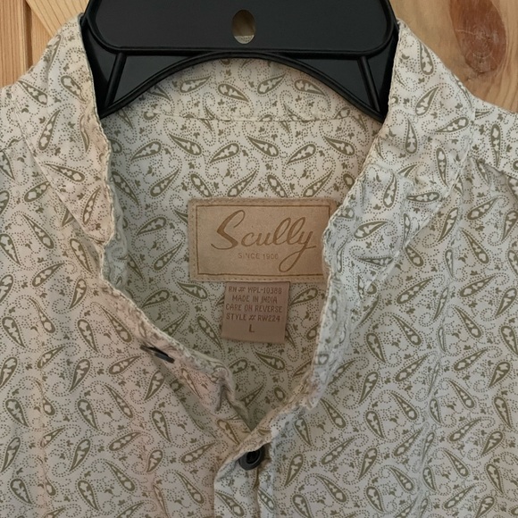Mens Western Scully button Shirt Size Large Very Nice - Picture 3 of 5